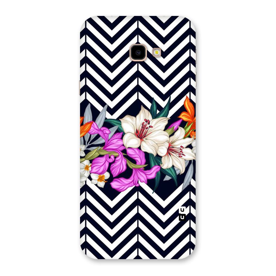 Artsy ZigZag Floral Back Case for Galaxy J4 Plus