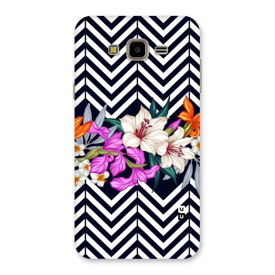 Artsy ZigZag Floral Back Case for Galaxy J7 Nxt