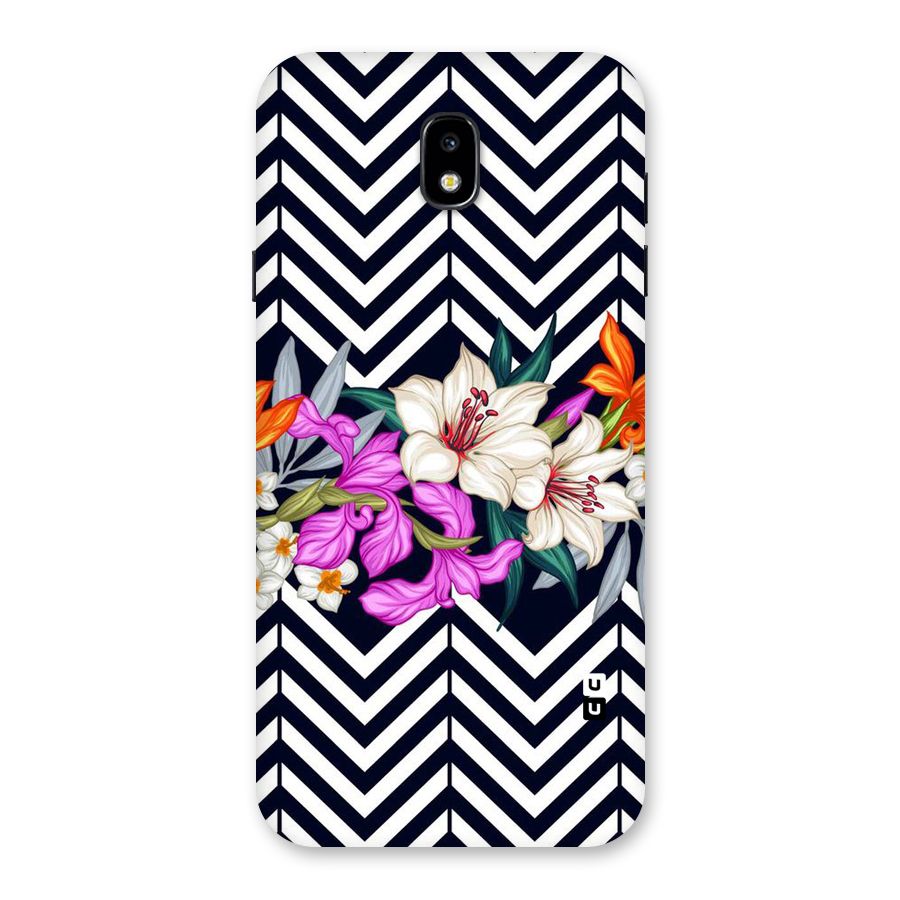 Artsy ZigZag Floral Back Case for Galaxy J7 Pro