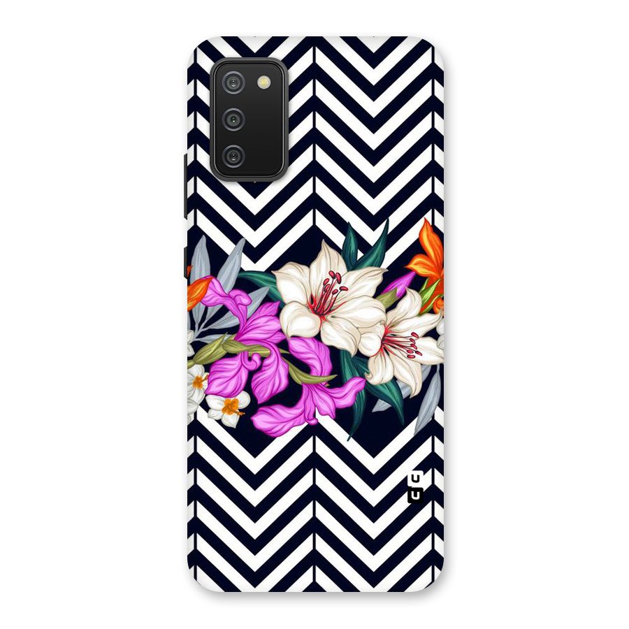 Artsy ZigZag Floral Back Case for Galaxy M02s