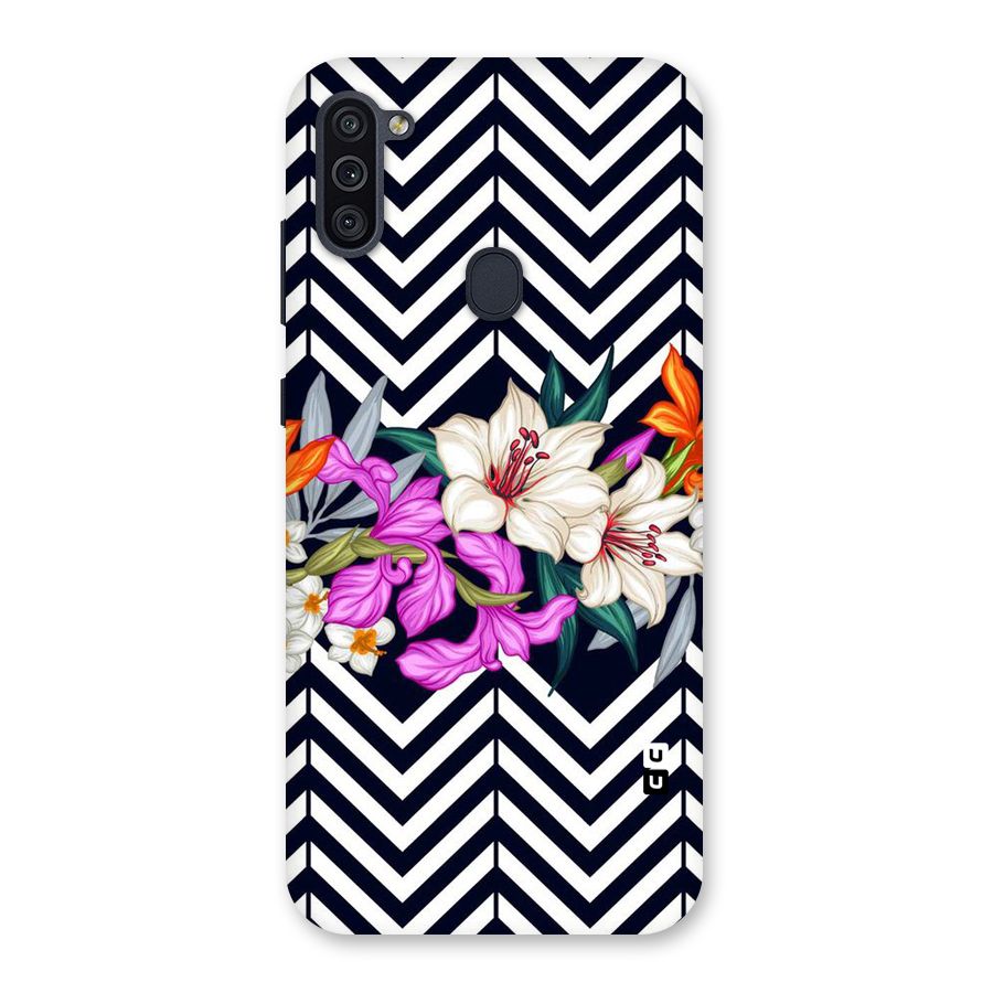 Artsy ZigZag Floral Back Case for Galaxy M11
