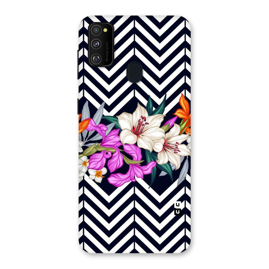 Artsy ZigZag Floral Back Case for Galaxy M30s