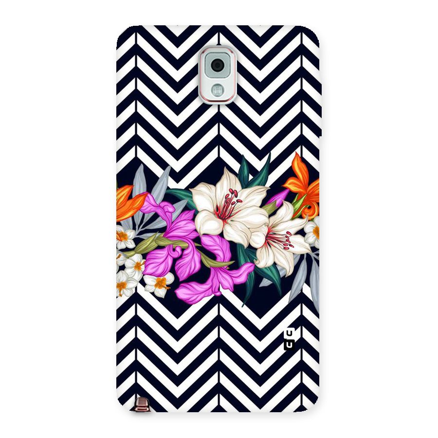 Artsy ZigZag Floral Back Case for Galaxy Note 3