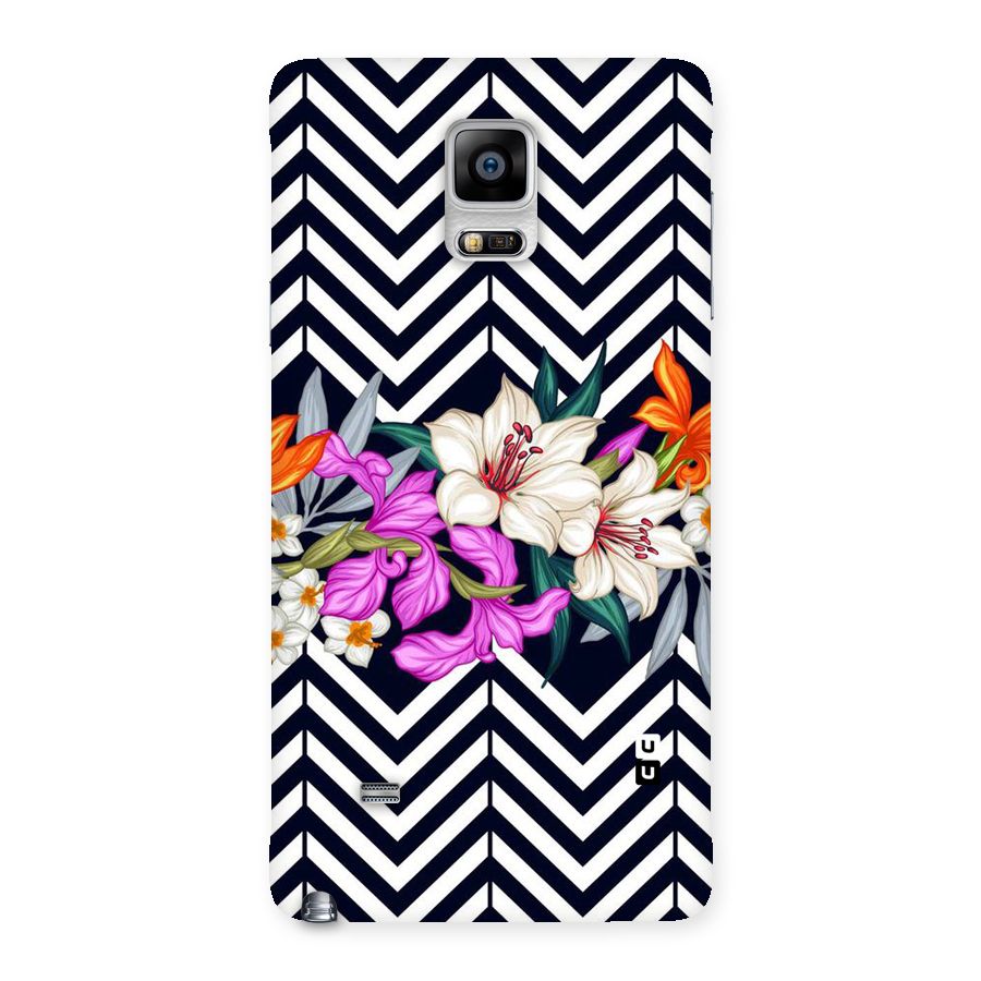 Artsy ZigZag Floral Back Case for Galaxy Note 4