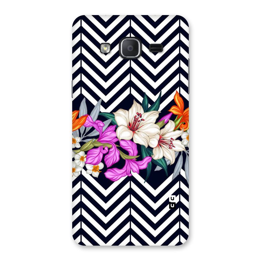 Artsy ZigZag Floral Back Case for Galaxy On7 2015
