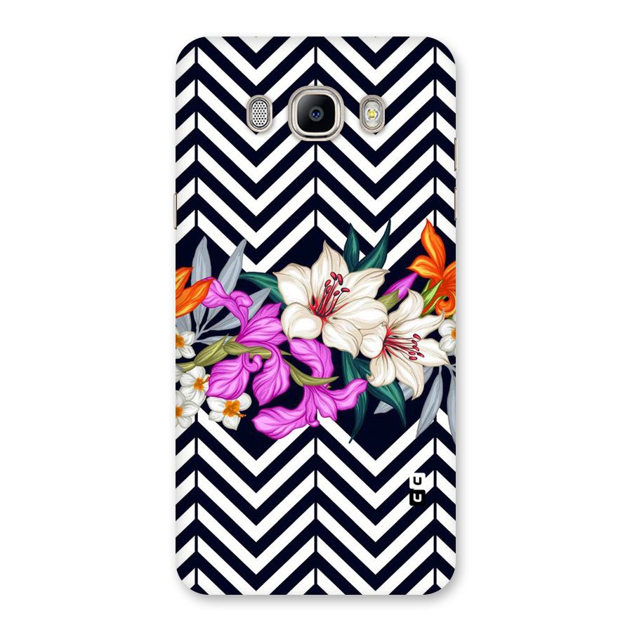 Artsy ZigZag Floral Back Case for Galaxy On8