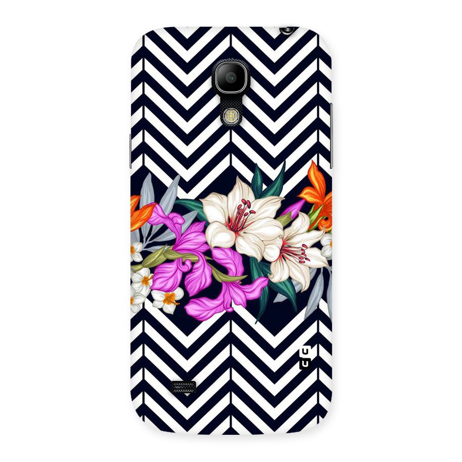 Artsy ZigZag Floral Back Case for Galaxy S4 Mini