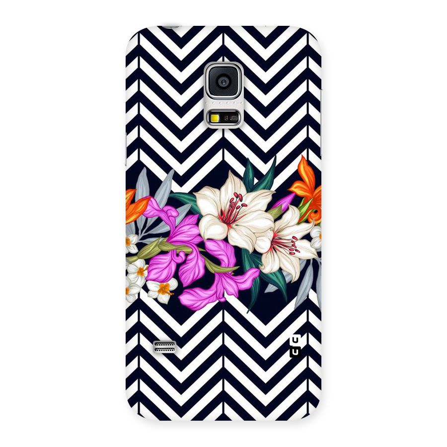 Artsy ZigZag Floral Back Case for Galaxy S5 Mini