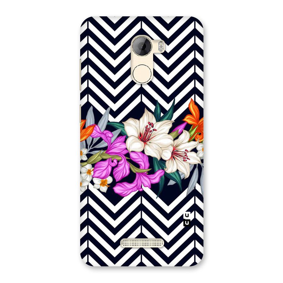 Artsy ZigZag Floral Back Case for Gionee A1 LIte