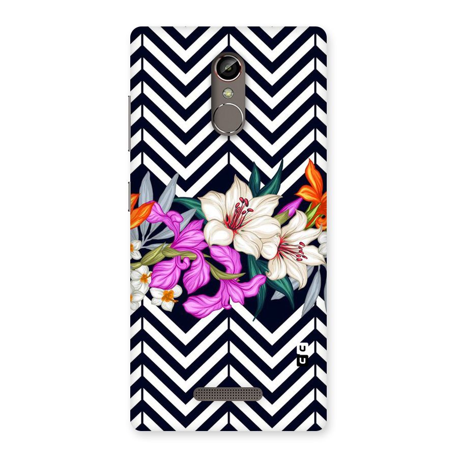 Artsy ZigZag Floral Back Case for Gionee S6s