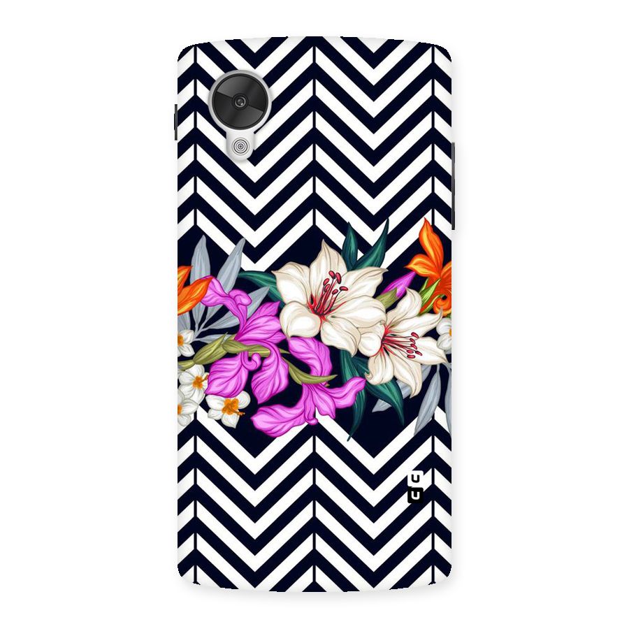 Artsy ZigZag Floral Back Case for Google Nexsus 5