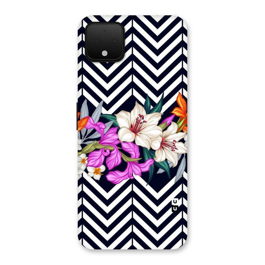 Artsy ZigZag Floral Back Case for Google Pixel 4 XL