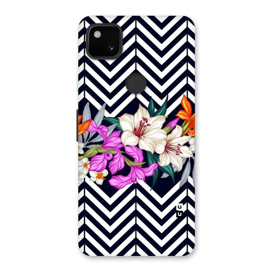 Artsy ZigZag Floral Back Case for Google Pixel 4a