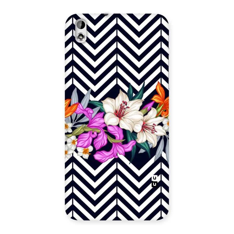 Artsy ZigZag Floral Back Case for HTC Desire 816g