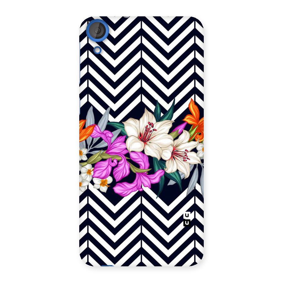 Artsy ZigZag Floral Back Case for HTC Desire 820