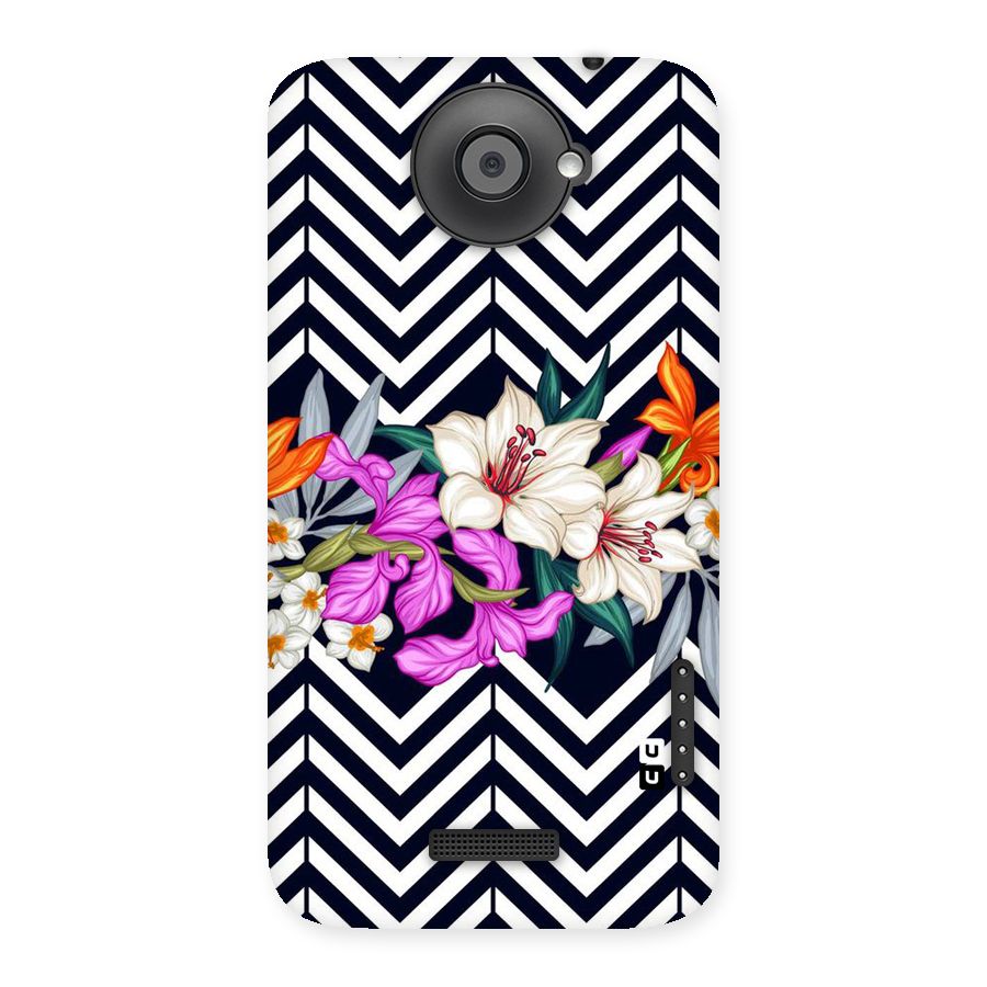 Artsy ZigZag Floral Back Case for HTC One X