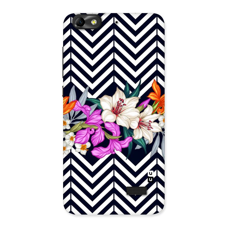 Artsy ZigZag Floral Back Case for Honor 4C