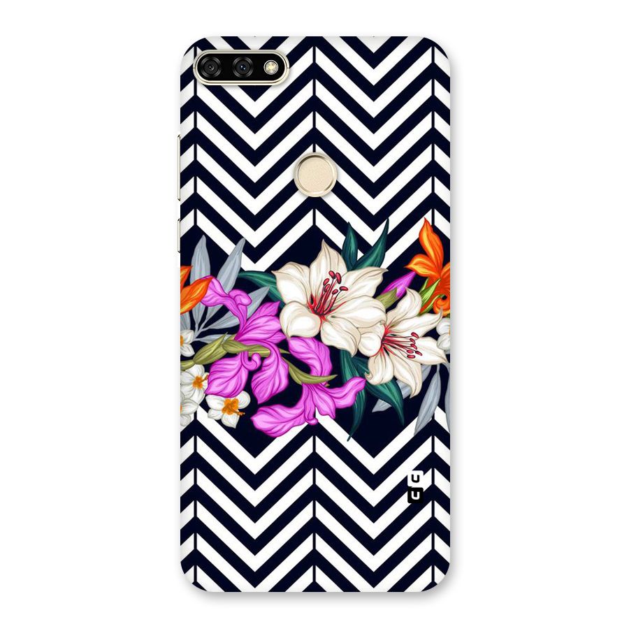 Artsy ZigZag Floral Back Case for Honor 7A