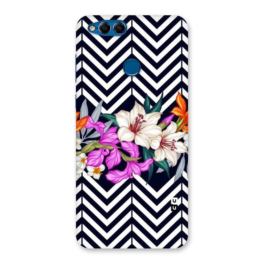 Artsy ZigZag Floral Back Case for Honor 7X