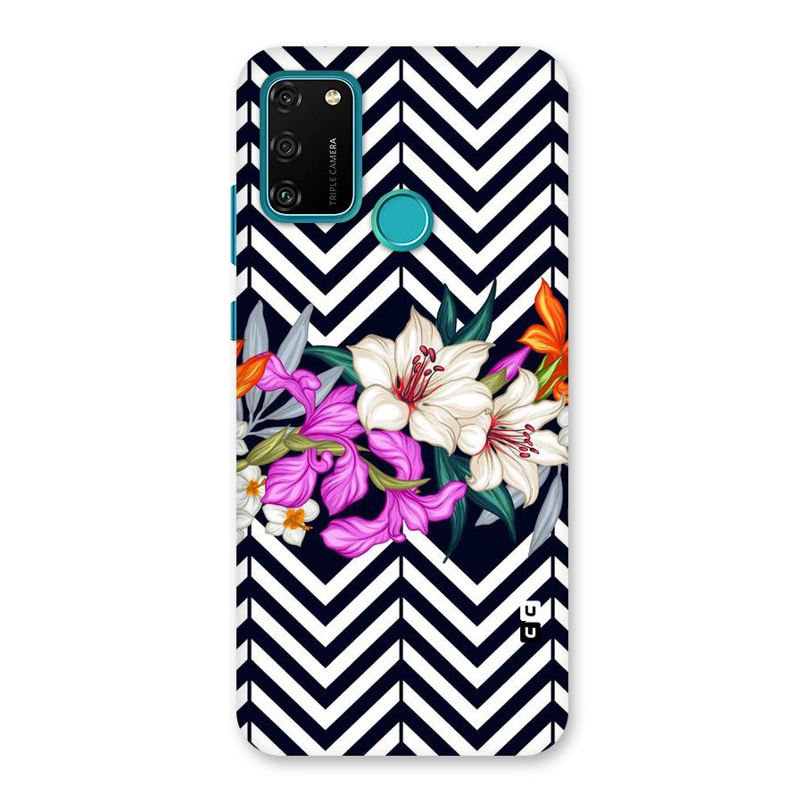 Artsy ZigZag Floral Back Case for Honor 9A