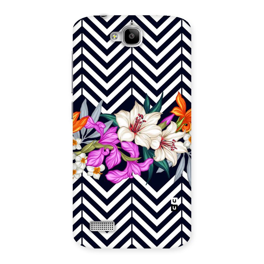 Artsy ZigZag Floral Back Case for Honor Holly