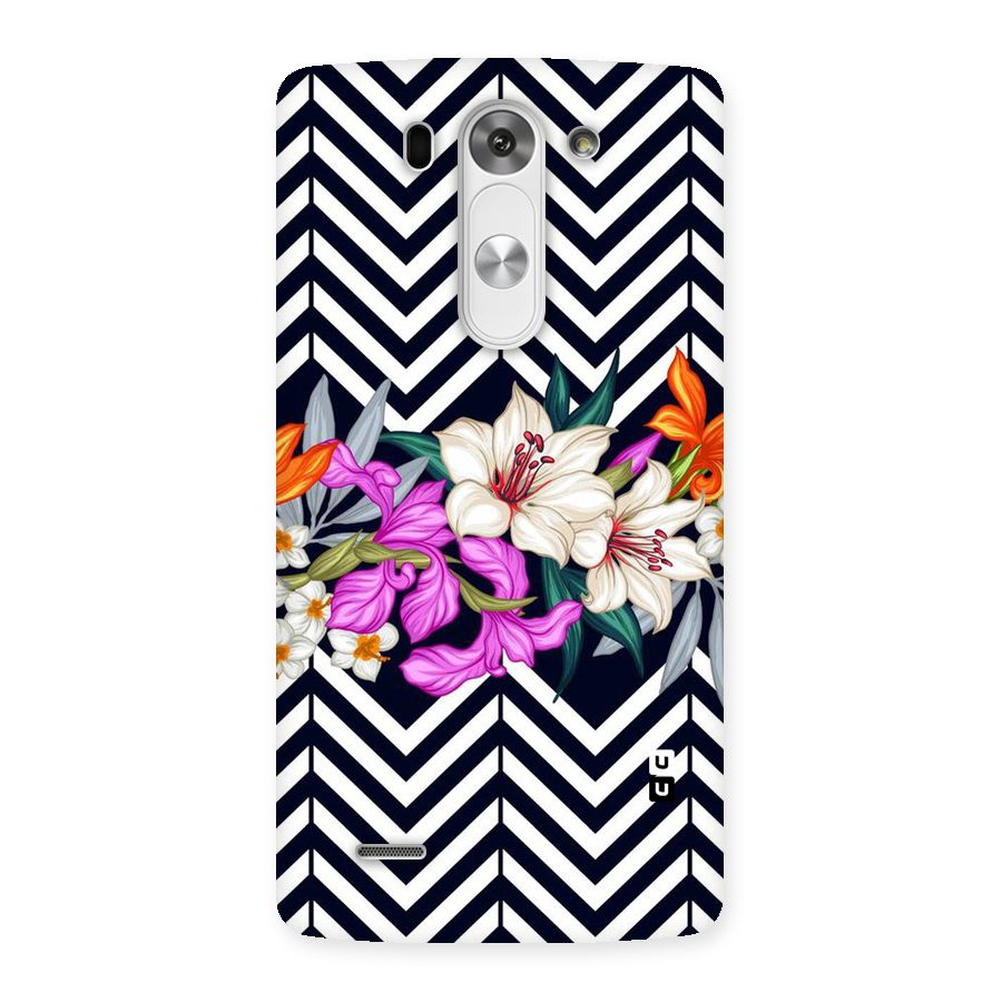 Artsy ZigZag Floral Back Case for LG G3 Beat