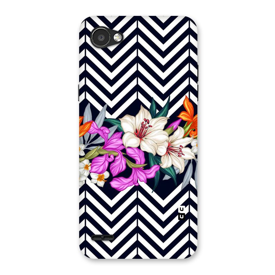 Artsy ZigZag Floral Back Case for LG Q6