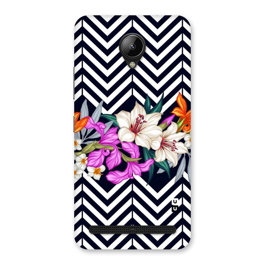 Artsy ZigZag Floral Back Case for Lenovo C2