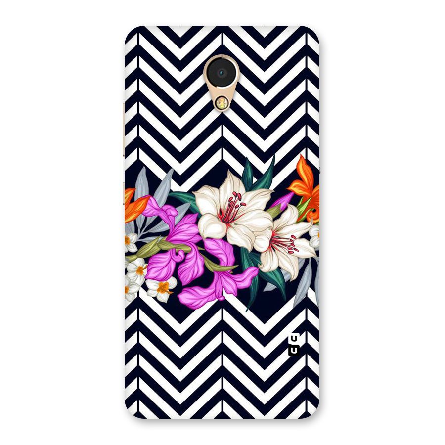 Artsy ZigZag Floral Back Case for Lenovo P2