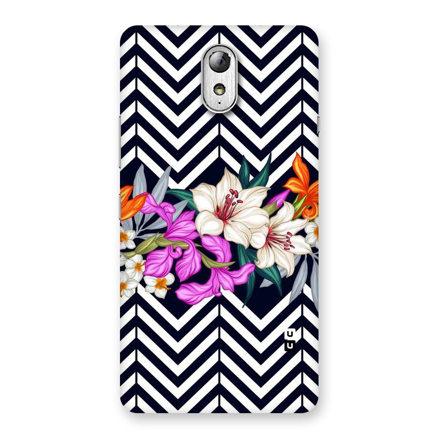 Artsy ZigZag Floral Back Case for Lenovo Vibe P1M