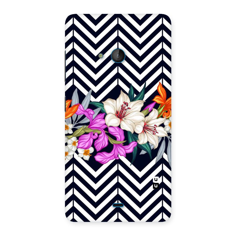 Artsy ZigZag Floral Back Case for Lumia 540