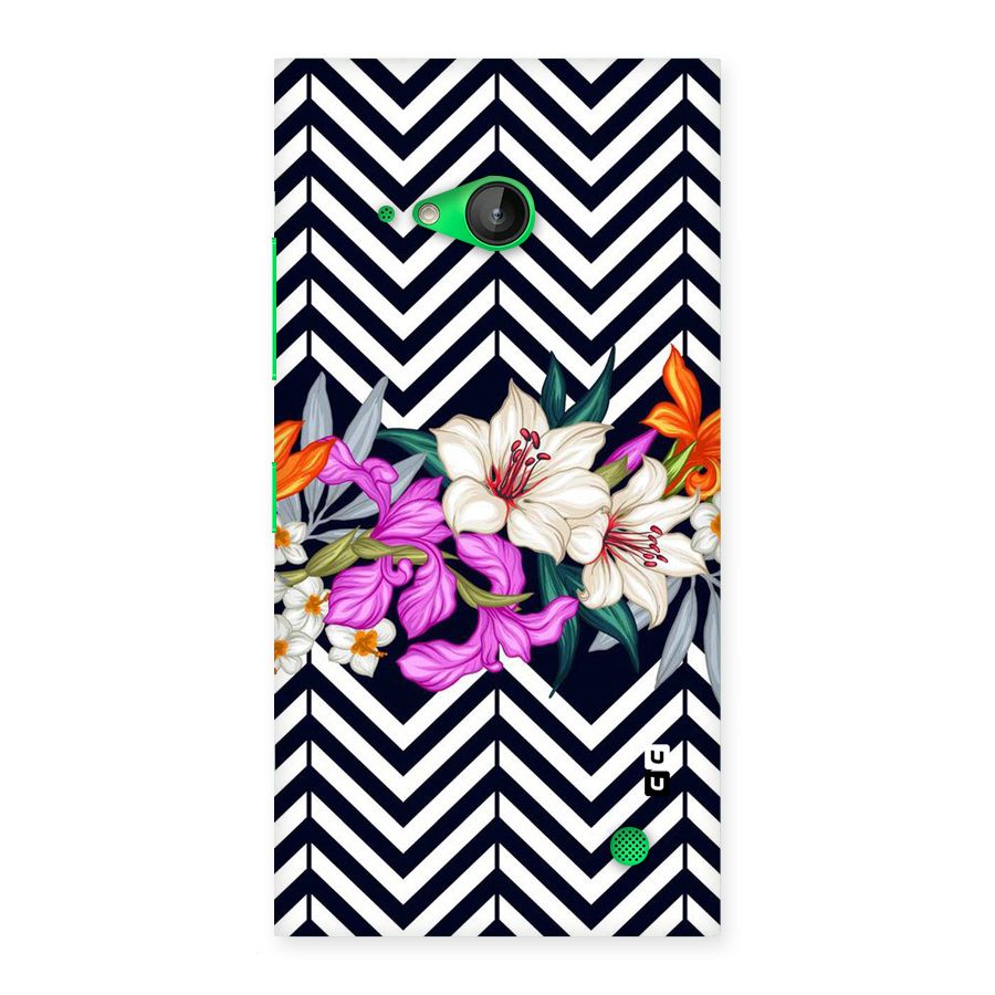 Artsy ZigZag Floral Back Case for Lumia 730