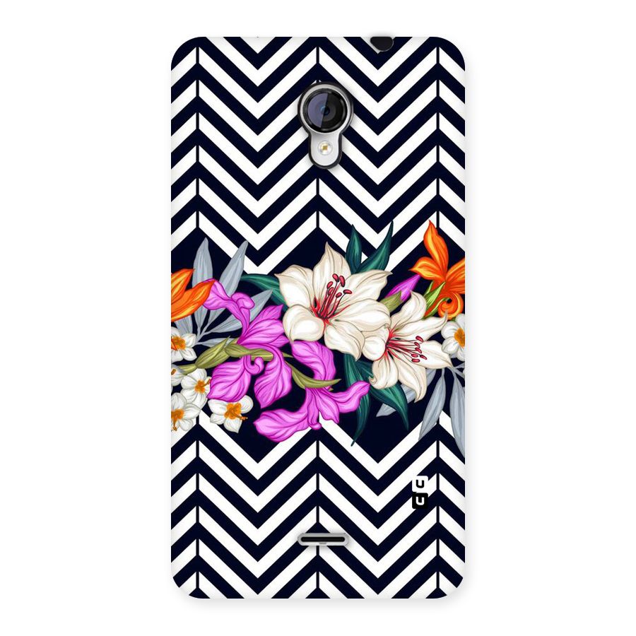 Artsy ZigZag Floral Back Case for Micromax Unite 2 A106