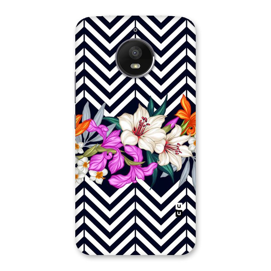 Artsy ZigZag Floral Back Case for Moto E4 Plus