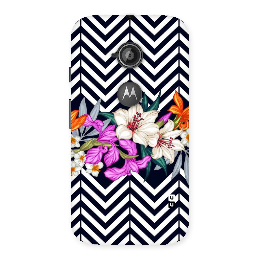 Artsy ZigZag Floral Back Case for Moto E 2nd Gen