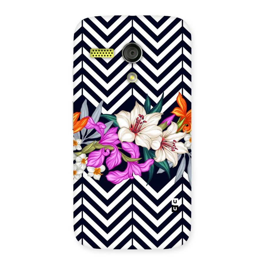 Artsy ZigZag Floral Back Case for Moto G