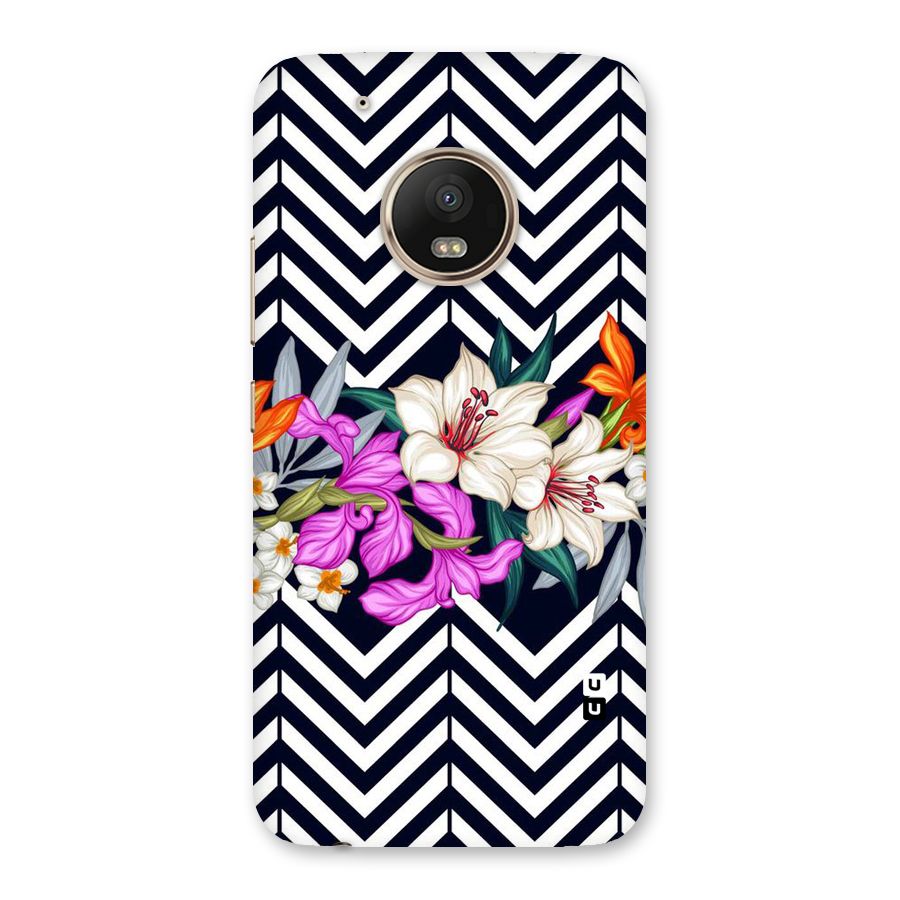 Artsy ZigZag Floral Back Case for Moto G5 Plus