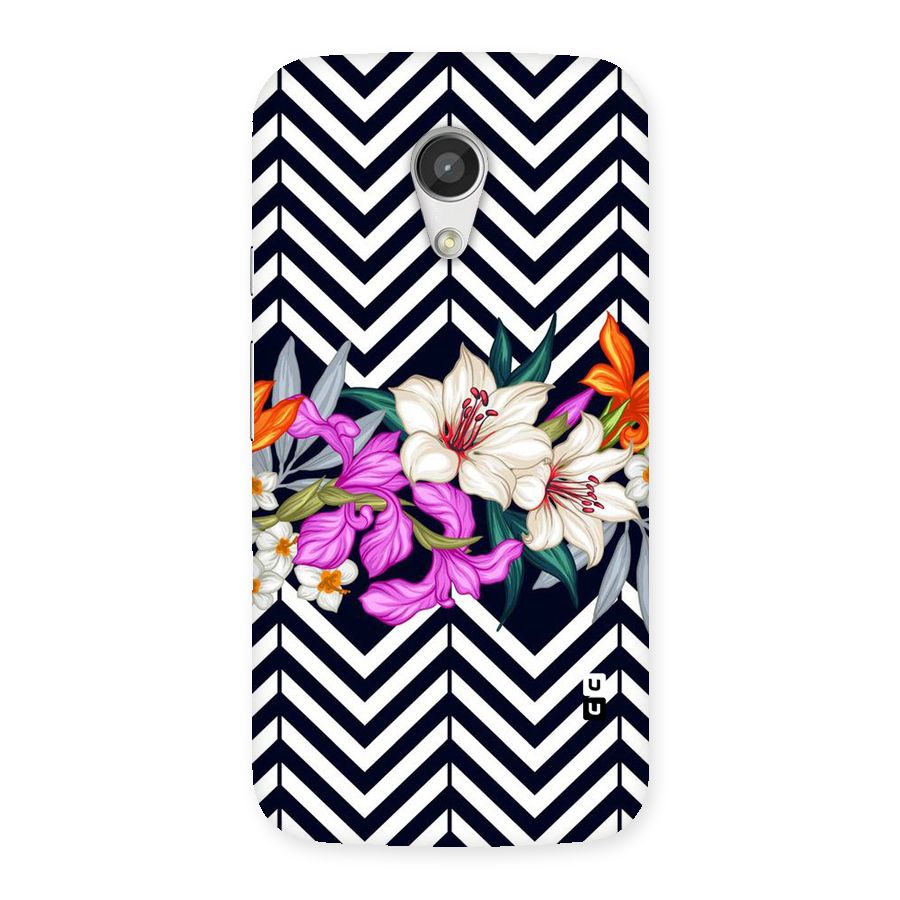Artsy ZigZag Floral Back Case for Moto G 2nd Gen