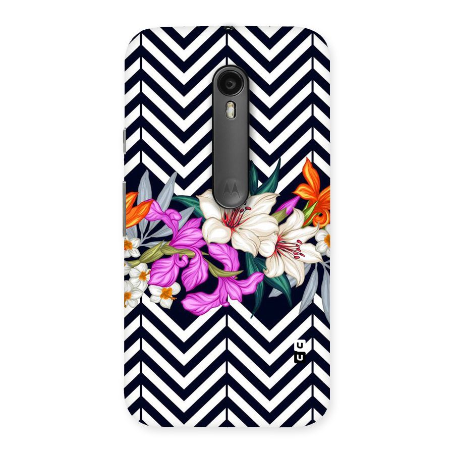 Artsy ZigZag Floral Back Case for Moto G Turbo