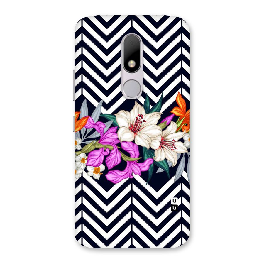 Artsy ZigZag Floral Back Case for Moto M