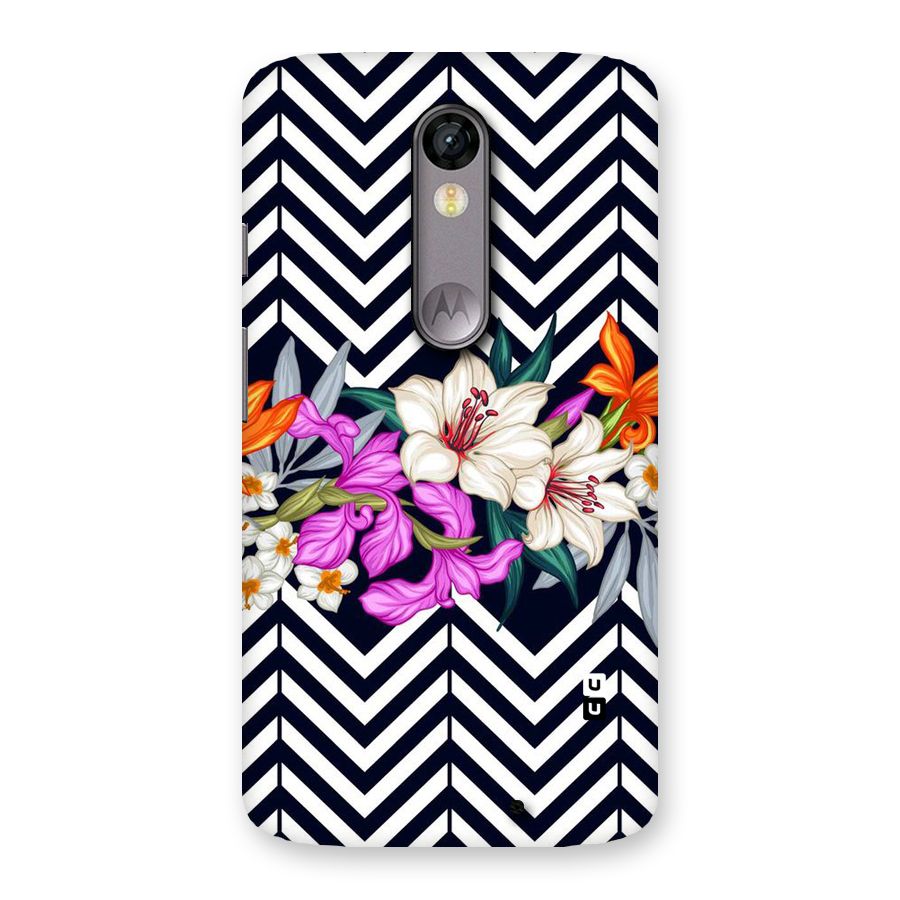 Artsy ZigZag Floral Back Case for Moto X Force