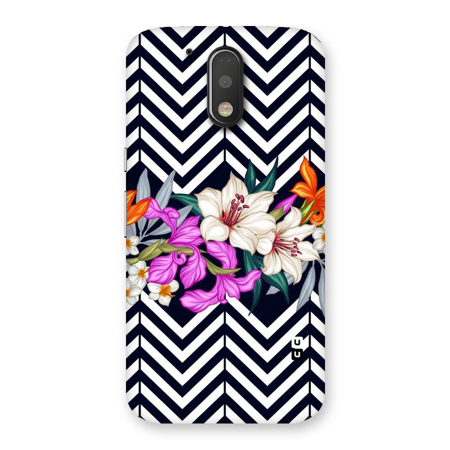 Artsy ZigZag Floral Back Case for Motorola Moto G4