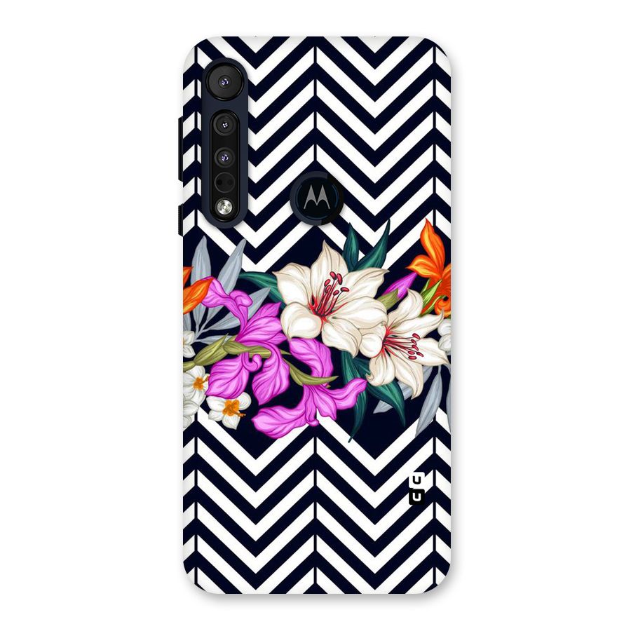 Artsy ZigZag Floral Back Case for Motorola One Macro