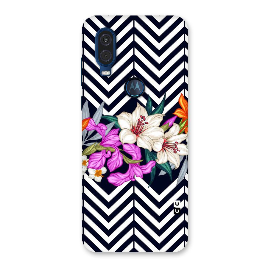 Artsy ZigZag Floral Back Case for Motorola One Vision