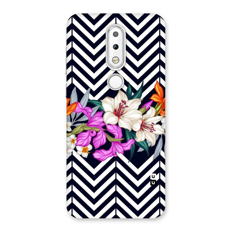 Artsy ZigZag Floral Back Case for Nokia 6.1 Plus