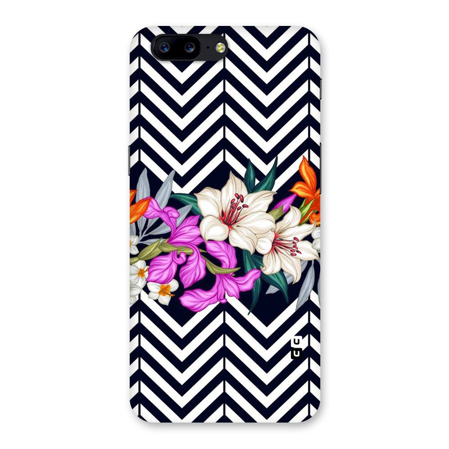 Artsy ZigZag Floral Back Case for OnePlus 5