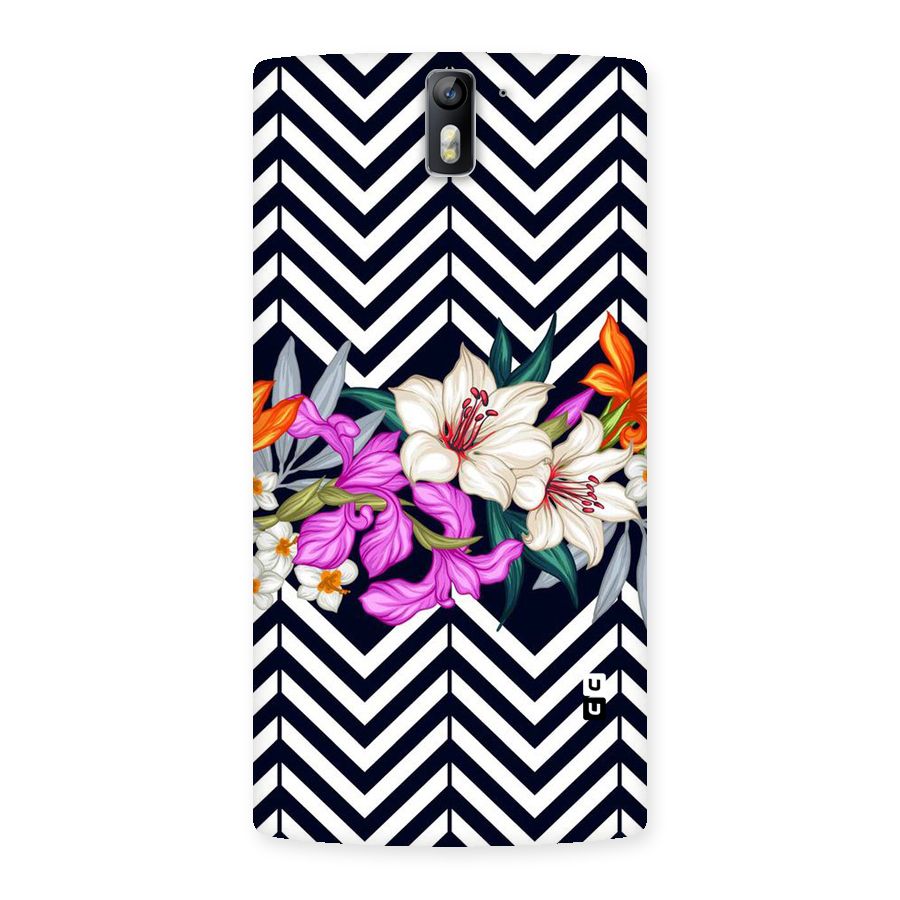 Artsy ZigZag Floral Back Case for One Plus One