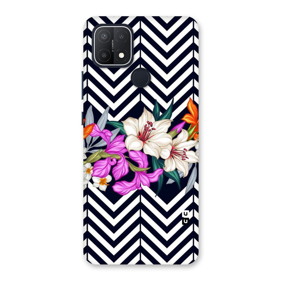 Artsy ZigZag Floral Back Case for Oppo A15s