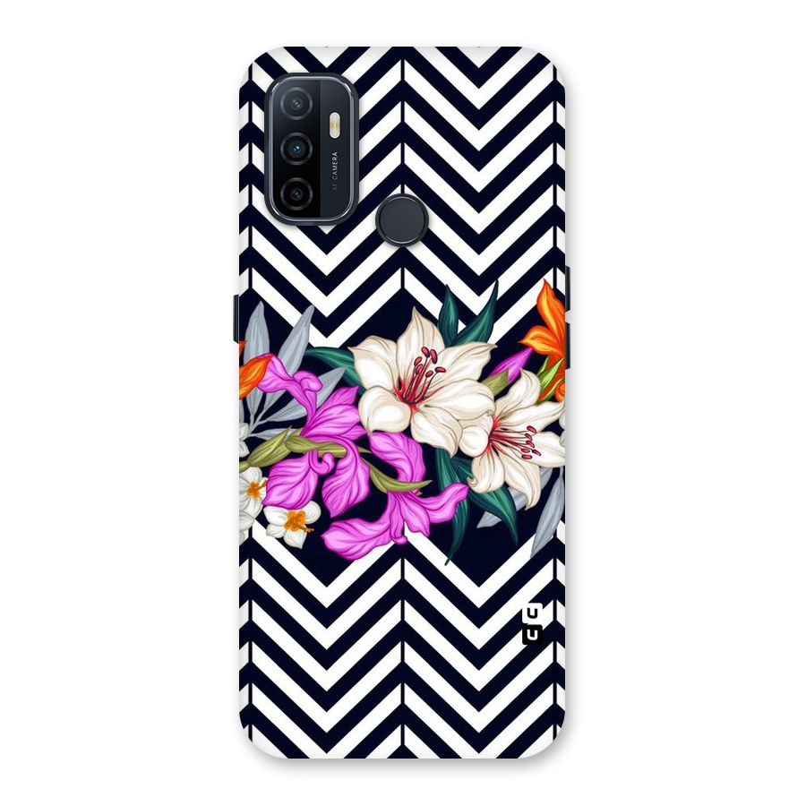 Artsy ZigZag Floral Back Case for Oppo A32