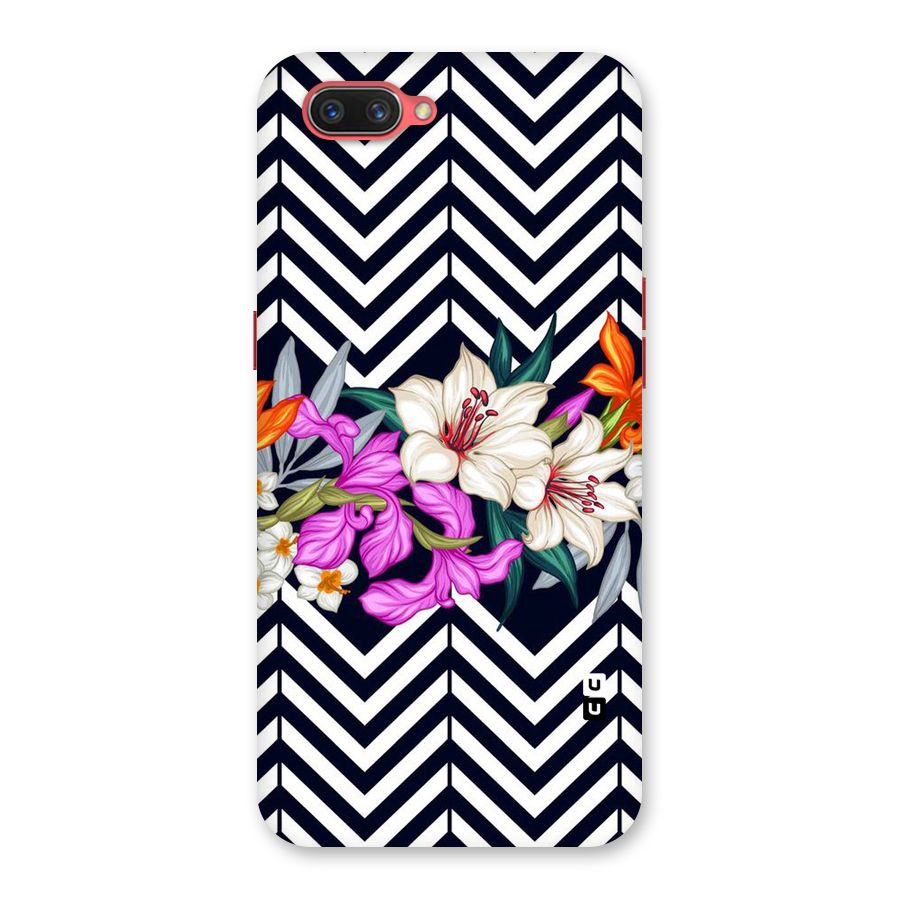 Artsy ZigZag Floral Back Case for Oppo A3s